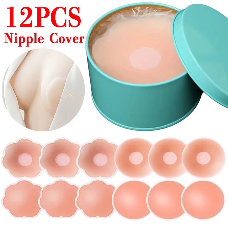 6/12PCS Invisible Self Adhesiv - Silicone Bra Adhesive บทวิจารณ์และราคา