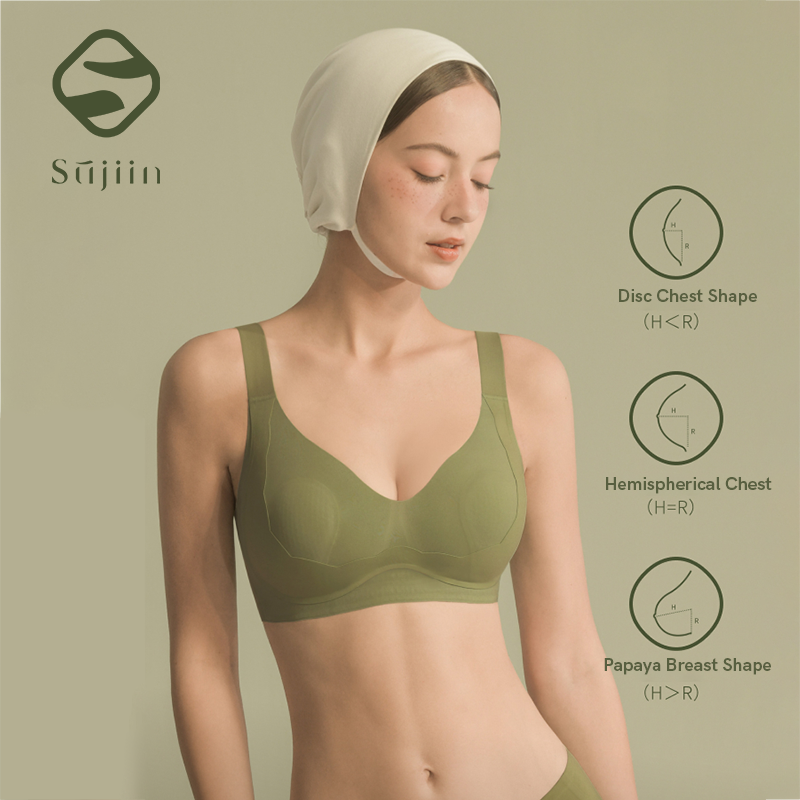 SUJIIN Wireless Plus Size Bras - Bralette Wireless Soft บทวิจารณ์และราคา