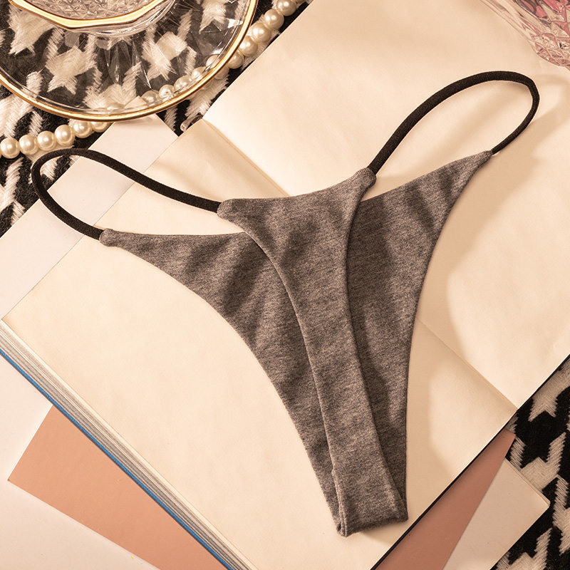Low Waist Cotton Thong Women P - Seamless Underwear Women บทวิจารณ์และราคา