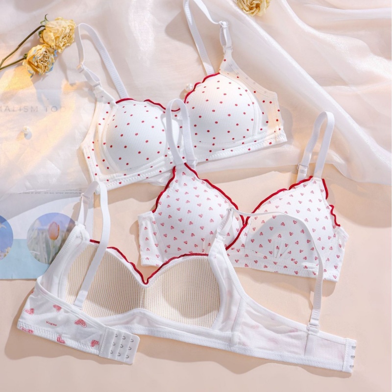 Cute Sweet Wireless Bra Set,Co - Bralette Wireless Soft บทวิจารณ์และราคา