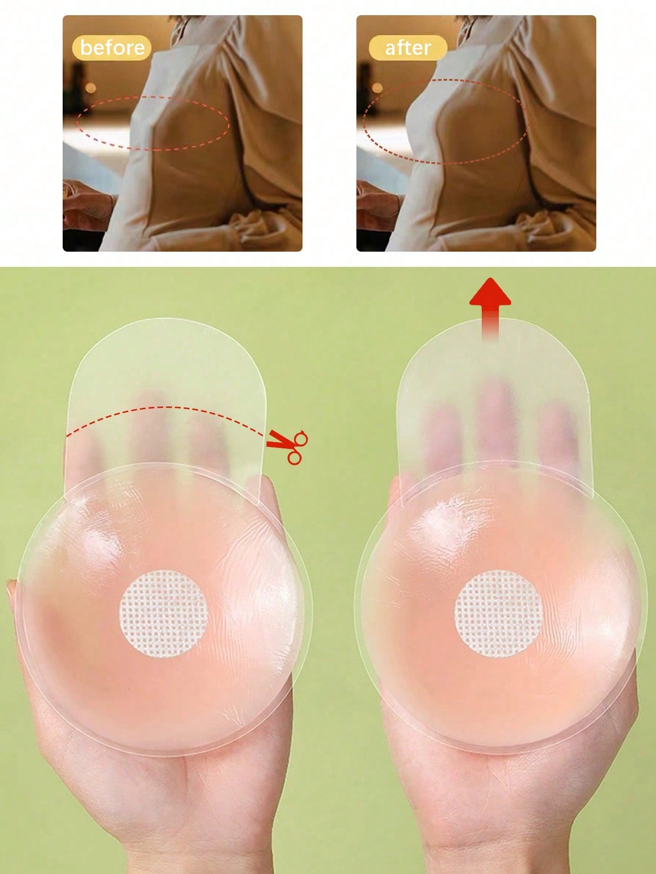 6.5cm Invisible Silicone Breas - Strapless Bra Backless บทวิจารณ์และราคา