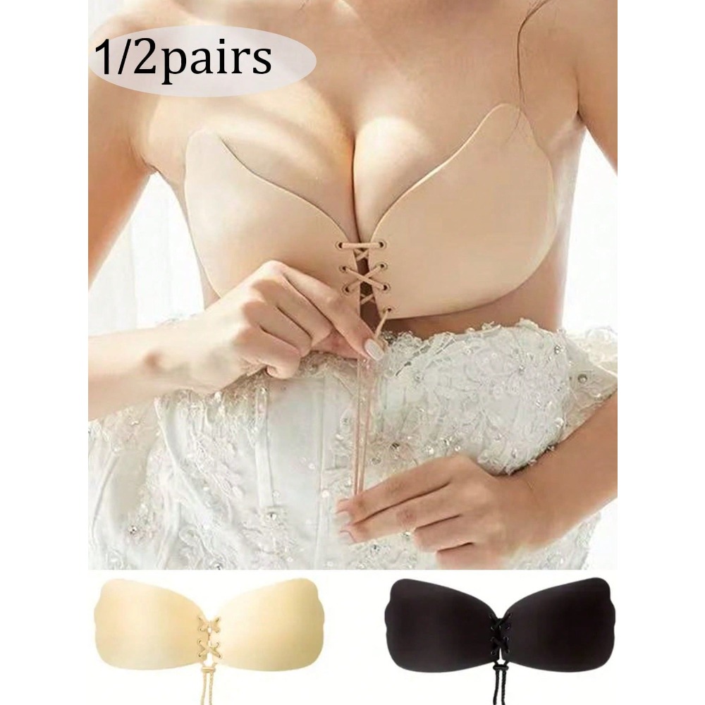1/2pcs Wing-Shaped Adhesive Br - Strapless Bra Backless บทวิจารณ์และราคา