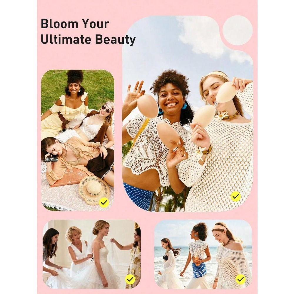 Waterproof Silicone Invisible  - Strapless Bra Backless บทวิจารณ์และราคา