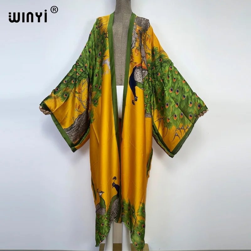 WINYI 2022 Summer Women Cardig - Robe Silk Women บทวิจารณ์และราคา