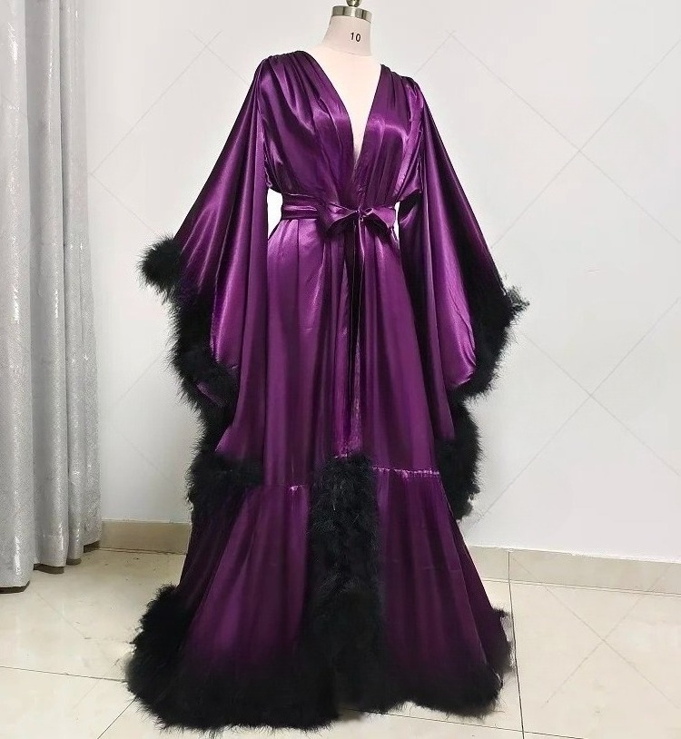 Customized Bathrobe for Women  - Robe Silk Women บทวิจารณ์และราคา