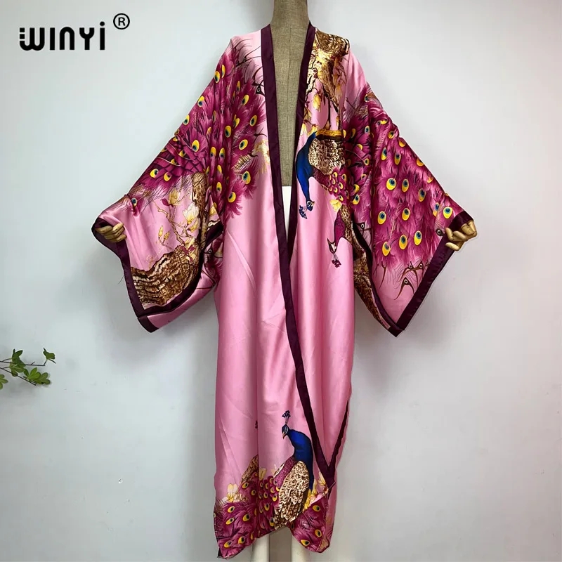 WINYI 2024 Summer Women Cardig - Robe Silk Women บทวิจารณ์และราคา