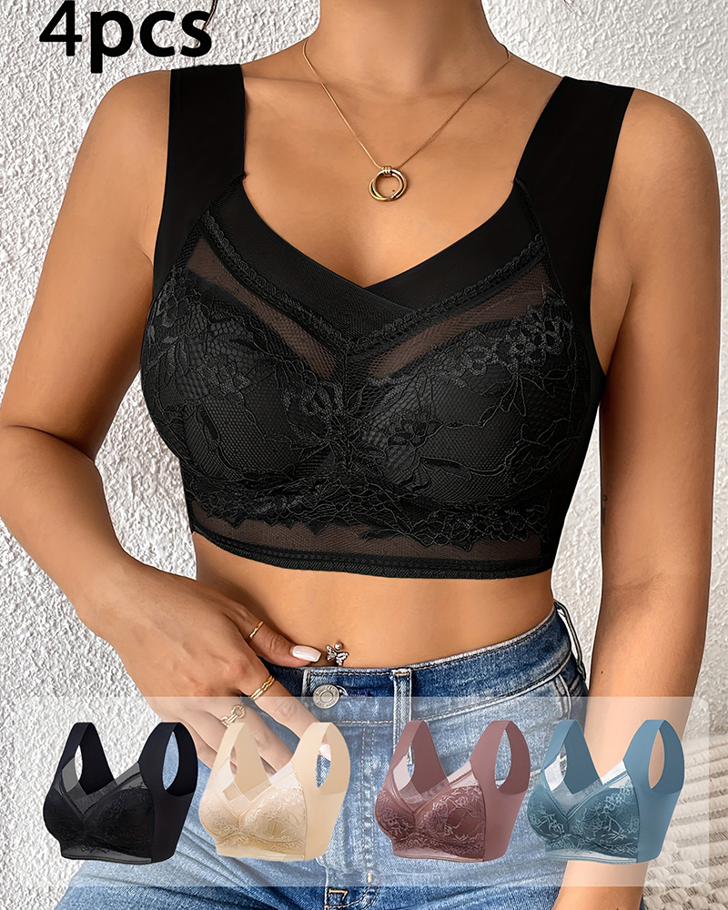 4Pcs Plus Size Women Seamless  - Seamless Underwear Women บทวิจารณ์และราคา