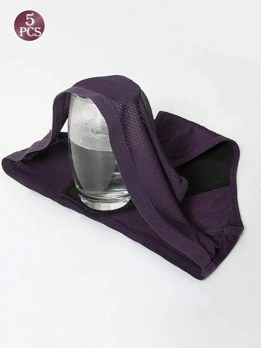 5 Pcs Women Solid Color Absorb - Period Panty Absorbent บทวิจารณ์และราคา
