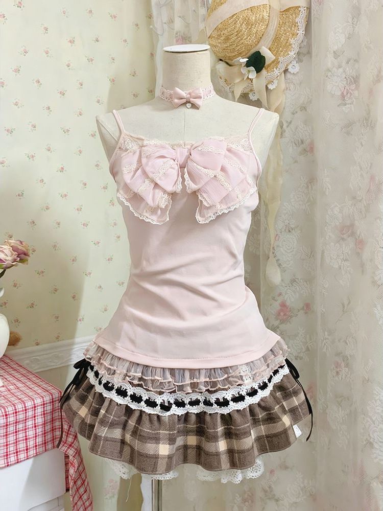 Japanese Sweet Three Piece Set - Cami Top Lace บทวิจารณ์และราคา
